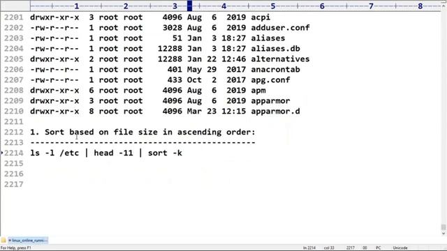 Session 22 2 Sort and Uniq commands смотреть онлайн