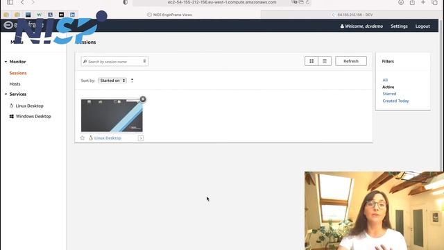 NICE EnginFrame Views Session Management - Walk-Through // NICE DCV Protocols - TCP vs. QUIC/UDP смотреть онлайн