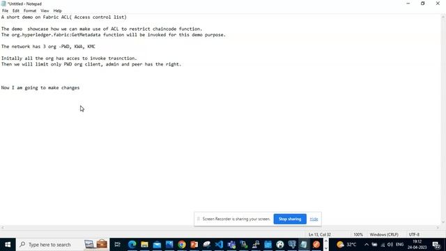 HLF(Hyperledger Fabric ) access control list demo . смотреть онлайн