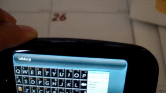 Palm Pre on Screen Virtual Keyboard in Landscape VIew смотреть онлайн