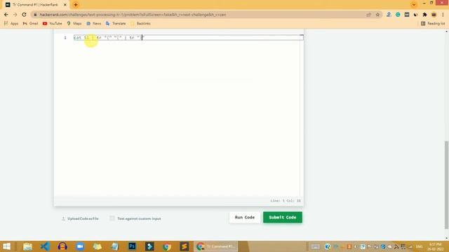 HackerRank Tr Command #1 problem solution | Linux Shell problems solutions | Programmingoneonone смотреть онлайн