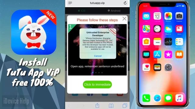 How to install tutu app vip on iphone ios 11+, 12+, 13+ Non-Jailbreaking working 100% смотреть онлайн