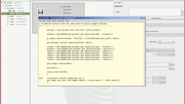 Linux Gtk Glade Programming Part 3 - Adding Radio Buttons смотреть онлайн