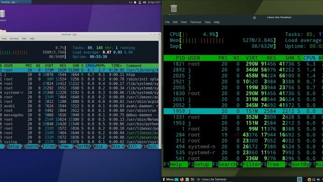 Xubuntu 22.04 vs Linux Lite: 5.8: RAM Usage смотреть онлайн