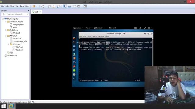 StepHack : ตอน การติดตั้ง kali linux 2016.2 บน vmware смотреть онлайн