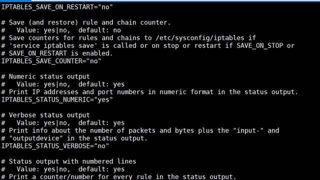 Iptables Save