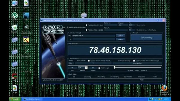 How to make DDoS attack with LOIC