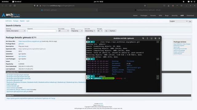G4Music Music player for manjaro arch linux смотреть онлайн