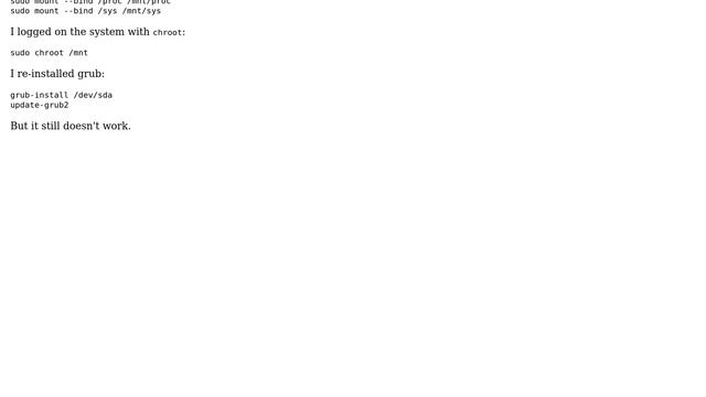 Ubuntu: "GPT detected. Please create a BIOS-Boot partition" while using boot-repair смотреть онлайн