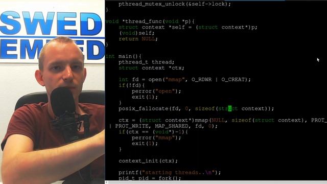 How to signal between processes on linux using shared memory - Embedded System Consultant Explains смотреть онлайн