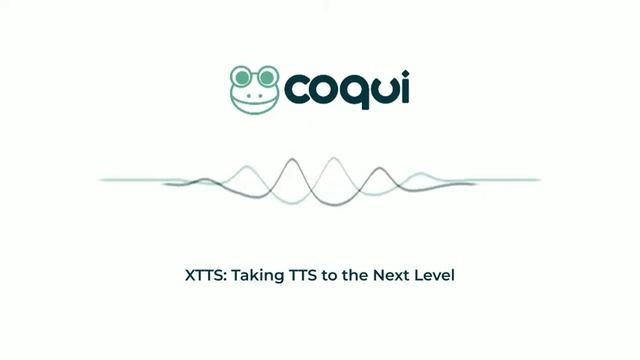 XTTS: Taking TTS to the Next Level смотреть онлайн
