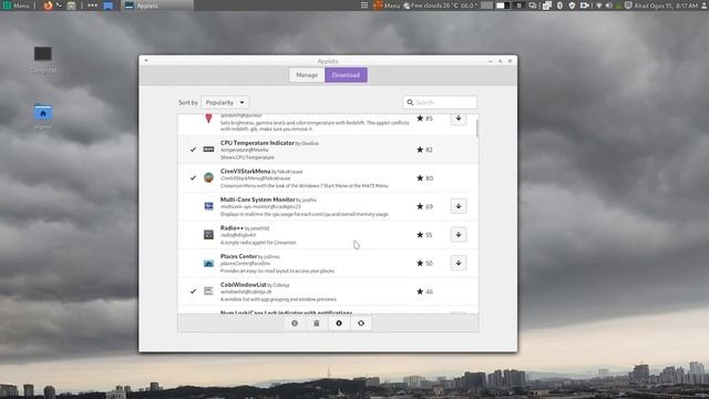 manjaro cinnamon 5 [applets] смотреть онлайн