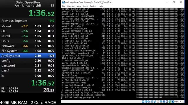 Arch linux speedrun install 3:02.95 смотреть онлайн