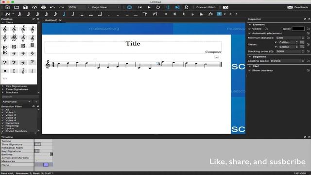 Musescore 3: How To Change Clef(s) Advanced смотреть онлайн
