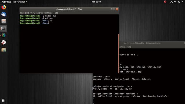 Cara menggunakan perintah mkdir, rmdir, rm di linux #10 смотреть онлайн