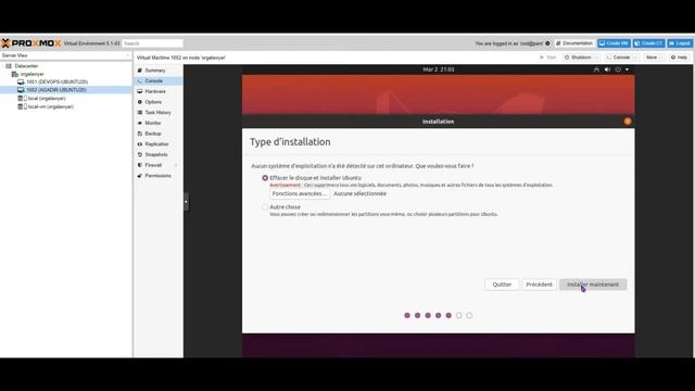Création VM sous Proxmox смотреть онлайн