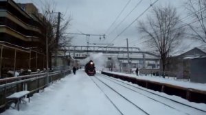 Паровоз ЛВ-0182 на пл. Красный Балтиец 10 января 2015