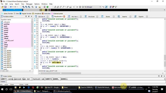[AlexCTF 2017] Write-up RE3 Catalyst system | Reverse Engineering 150 смотреть онлайн
