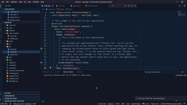 Create a Splash Screen in Flutter | Medic App смотреть онлайн