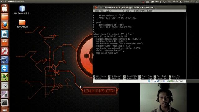 How to configure the DHCP server on Ubuntu 12.04 server in virtualbox смотреть онлайн