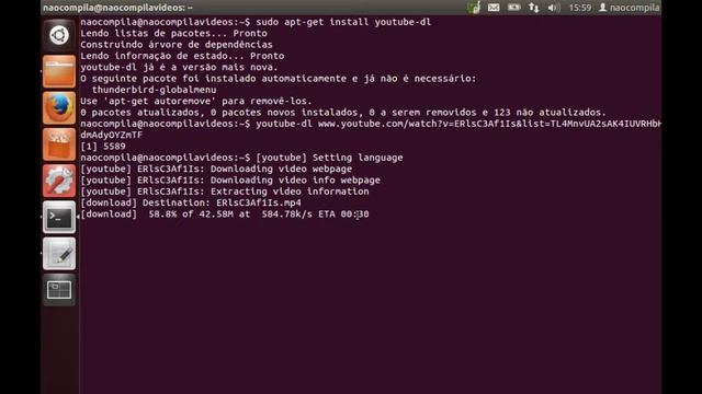Desmitificando o Linux: Baixando videos do Youtube pelo terminal смотреть онлайн