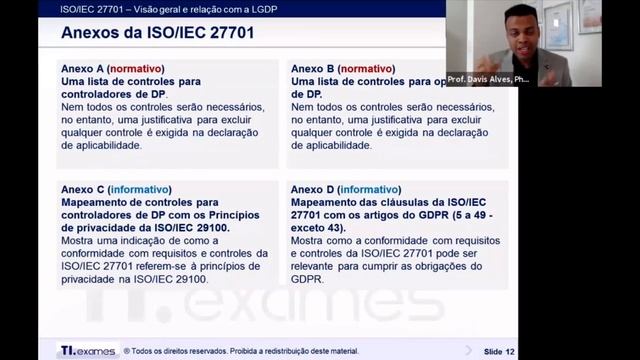ISO-27701 vs LGPD • Webinar TI Exames смотреть онлайн