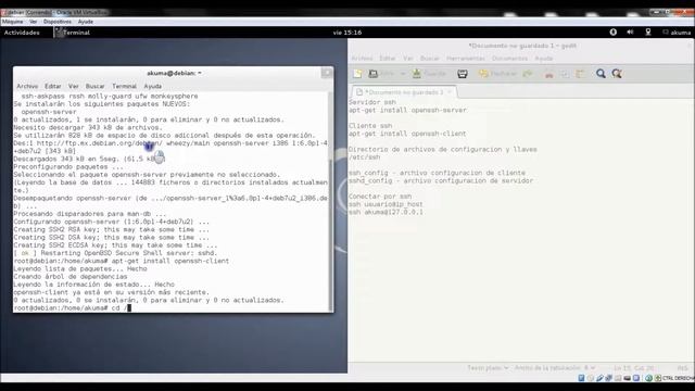 Instalar servidor ssh Linux Debian смотреть онлайн