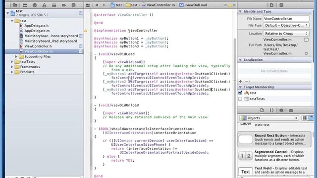 an iOS sample app with 3 buttons смотреть онлайн