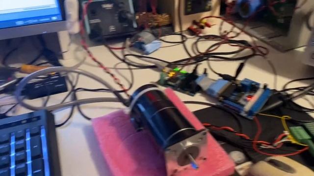 Testing Linuxcnc and Mesa 7i92 controller смотреть онлайн