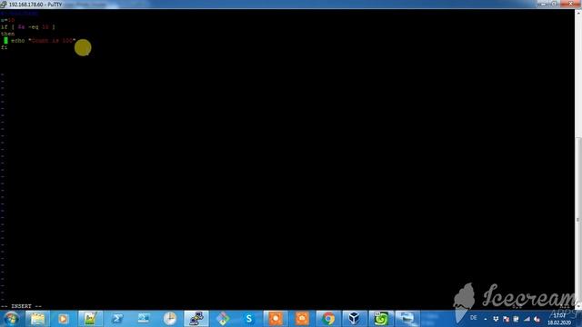 if then fi example - Linux bash script смотреть онлайн