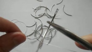 Как вдеть нить в хирургическую иглу  или как зарядить иглодержатель шовным материалом