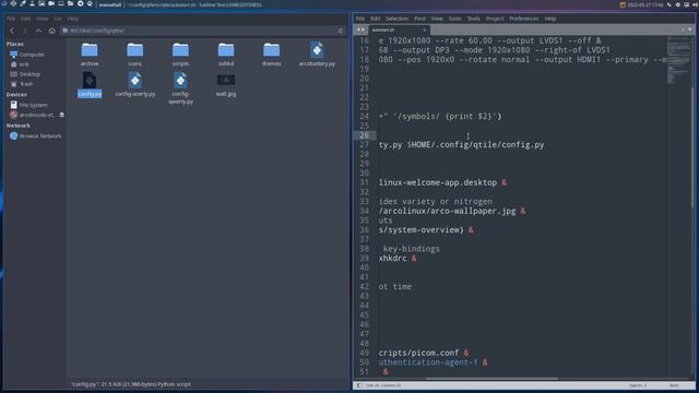 ArcoLinux : 2854 Qtile has three config files - azerty/qwerty + the advantage of having skel смотреть онлайн