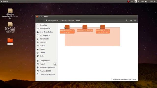 COMO INSTALAR MOD NO MINECRAFT DO LINUX/UBUNTU смотреть онлайн