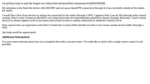 Policy Based Routing - DD-WRT смотреть онлайн