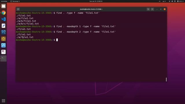 11 Linux find maxdepth смотреть онлайн