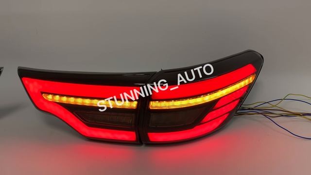 Фонари задние Toyota Highlander 2014+ тонированные смотреть онлайн