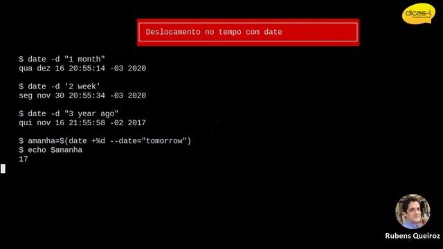 Linux: As Múltiplas Funcionalidades do Comando date смотреть онлайн