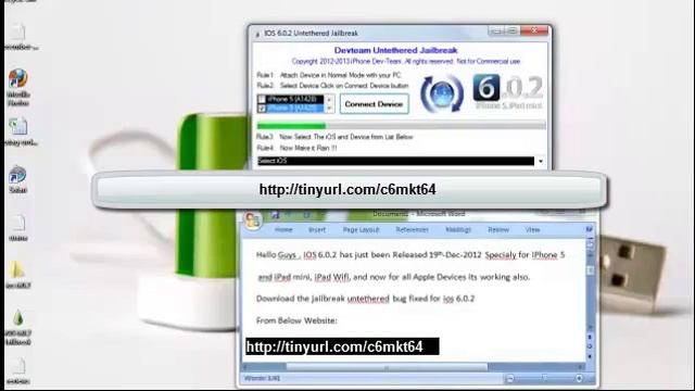 iOS 6.0.2 Jailbreak Untethered - Redsn0wi Phone 5 (A1428) iPhone 5 (A1429) iPad смотреть онлайн