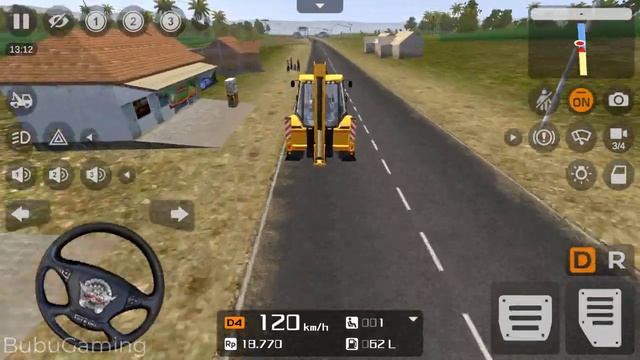 JCB Backhoe Loader BUSSID Mod Driving - Bus Simulator Indonesia #45 - Android iOS Gameplay смотреть онлайн