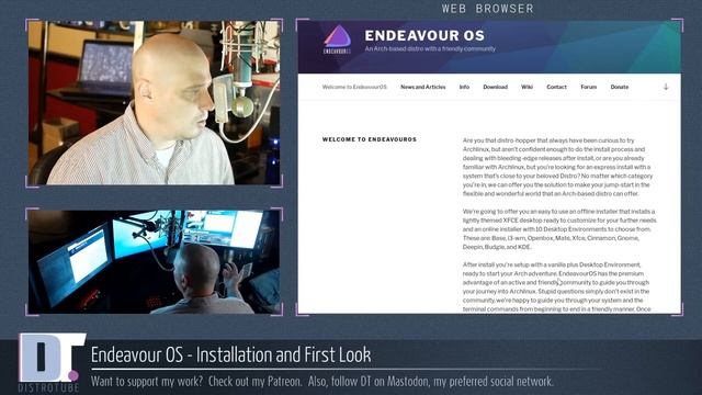 Endeavour OS - Installation and First Look смотреть онлайн