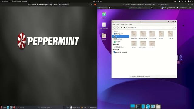 Peppermint OS vs Endeavour OS смотреть онлайн
