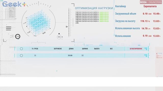 Интеллектуальная укладка на поддоны разноразмерных ящиков с помошью роботов Geek+_conv смотреть онлайн