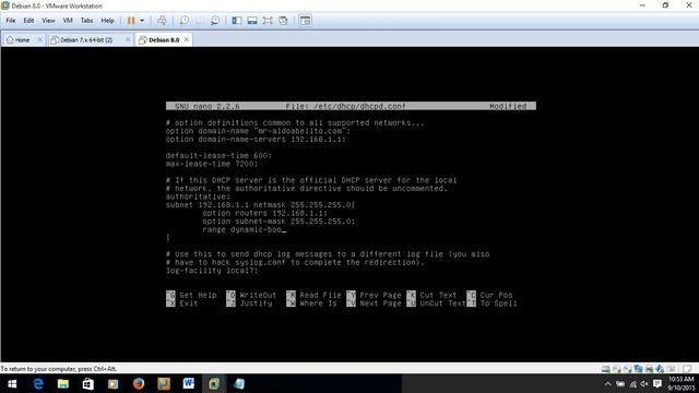 Configurasi DHCP server debian 8 смотреть онлайн
