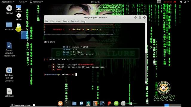 HOW TO HACK WIFI IN FLUXION TOOLS IN KAKI LINUX 2017.2 смотреть онлайн