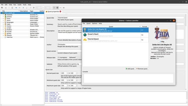Solarus 1.6 Tutorial [en] - #16: Quest Properties смотреть онлайн
