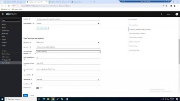 Zerto 10 Keycloak AD Federation