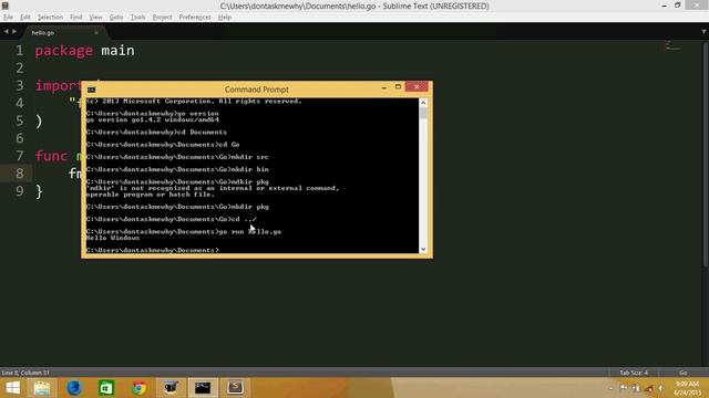 Go Tutorial series - setup windows 02 смотреть онлайн