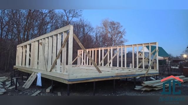 Каркасный дом барнхаус 9х12 , очередной проект смотреть онлайн