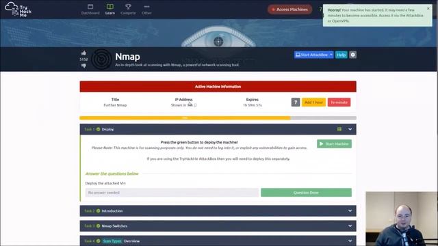 TryHackMe - Complete Beginner - Network Exploitation Basics Part 2 | Nmap - Full Walkthrough смотреть онлайн