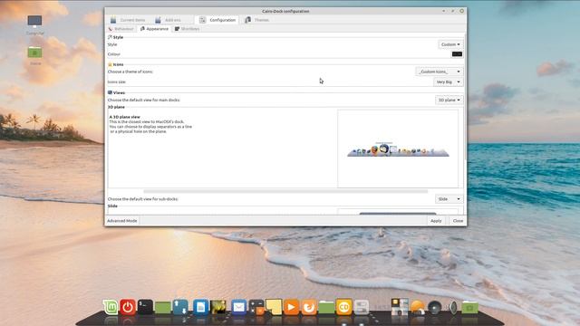 Cairo Dock on Linux Mint смотреть онлайн